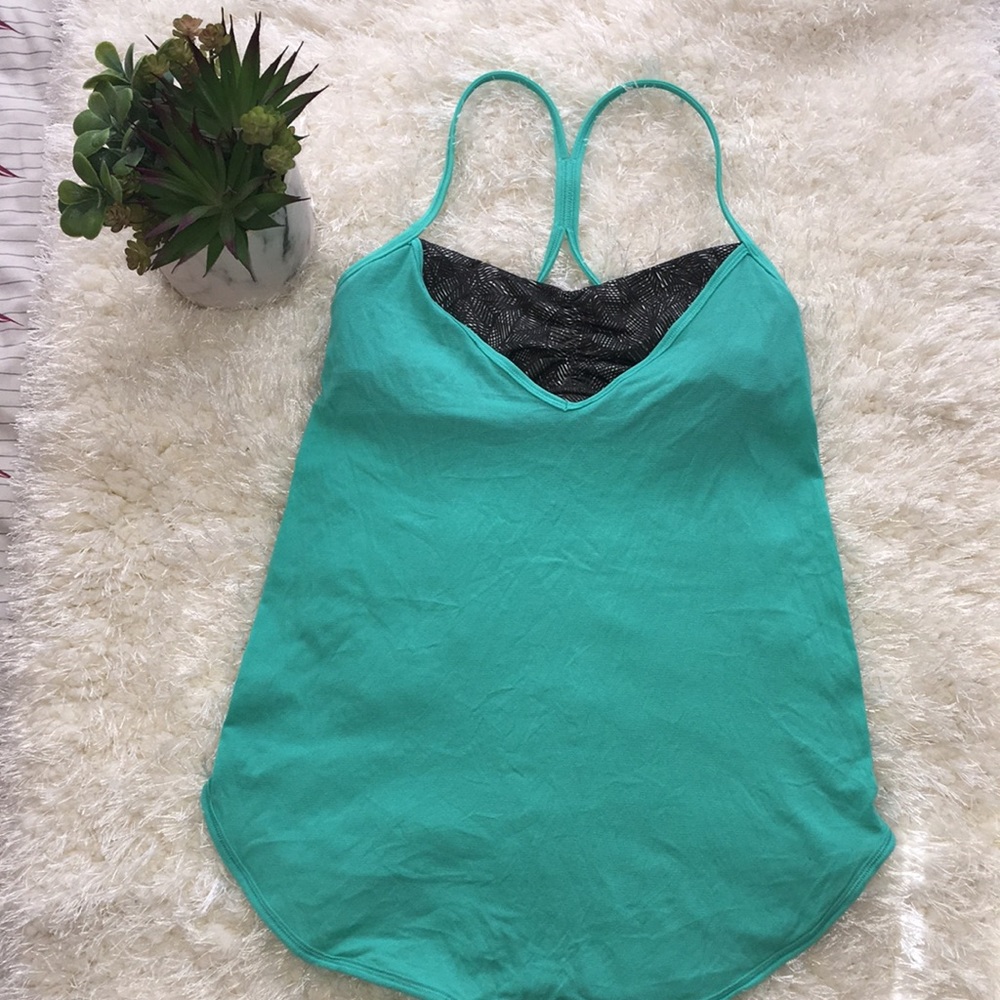 Lululemon tank top size 6 green